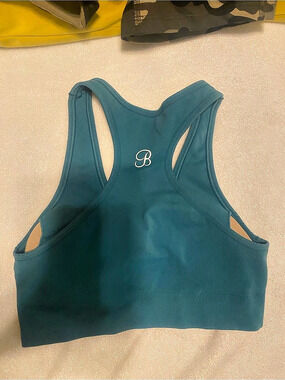 Bombshell Sportswear Sports Bra Tesl green in Size Medium